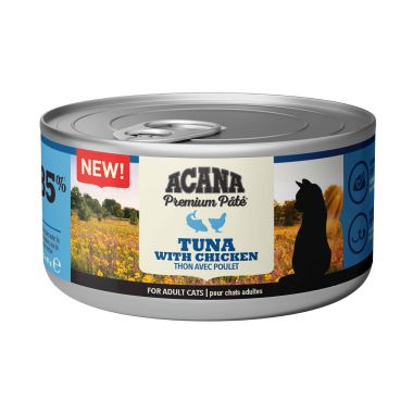 Acana - Acana Premium Pate (Ezme) Tuna Balıklı ve Tavuklu Kedi Konservesi 85 Gr