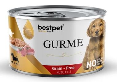 Bestpet - Bestpet Gurme - Puppy Mini Lamb in Jelly Köpek Konservesi 200 Gr