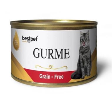 Bestpet - BestPet Gurme Jelly Tahılsız Biftekli Kedi Konservesi 100 Gr