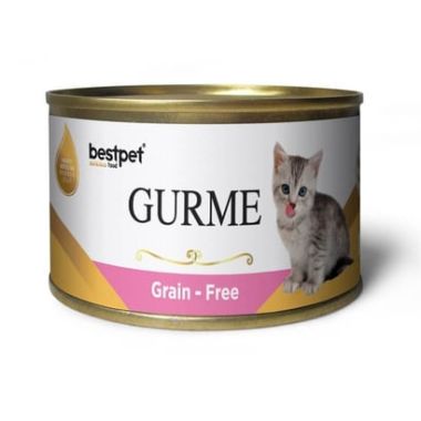 Bestpet - BestPet Gurme Kitten Jelly Tahılsız Tavuklu Yavru Kedi Konservesi 100 Gr