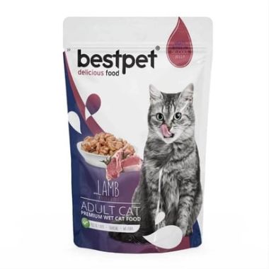 Bestpet - BestPet Jelly Pouch Kuzulu Kedi Maması 85 Gr