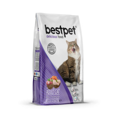 Bestpet - Bestpet Tavuklu, Kuzulu ve Balıklı Mix Yetişkin Kedi Maması 1 Kg