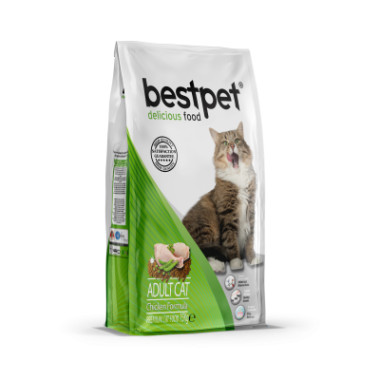 Bestpet - Bestpet Tavuklu ve Pirinçli Yetişkin Kedi Maması 400 Gr