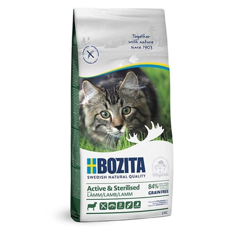 Bozita Active & Sterilised Kuzu Etli Tahılsız Kısırlaştırılmış Kedi Maması 2 Kg