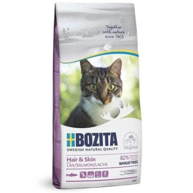 Bozita - Bozita Hair & Skin Somonlu Buğdaysız Kedi Maması 2 Kg