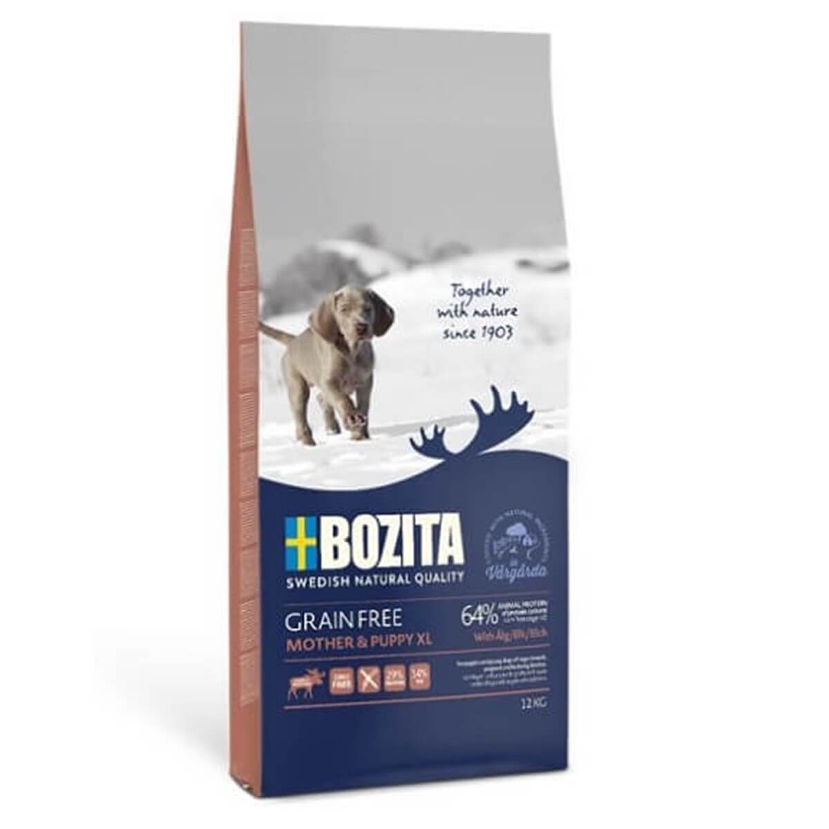 Bozita Mother & Puppy XL Geyikli Tahılsız Yavru Köpek Maması 12 Kg