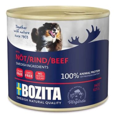 Bozita - Bozita Tahılsız Sığır Etli Köpek Konservesi 625 Gr