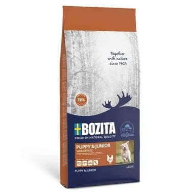 Bozita - Bozita Puppy & Junior Tavuk Etli Buğdaysız Yavru Köpek Maması 12,5 Kg