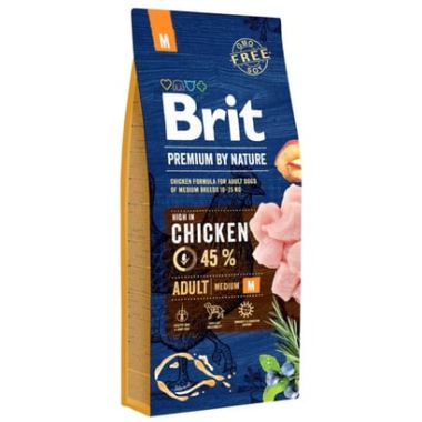 Brit Care - Brit Care Premium Nature Adult Medium Breed Tavuklu Köpek Maması 15 Kg