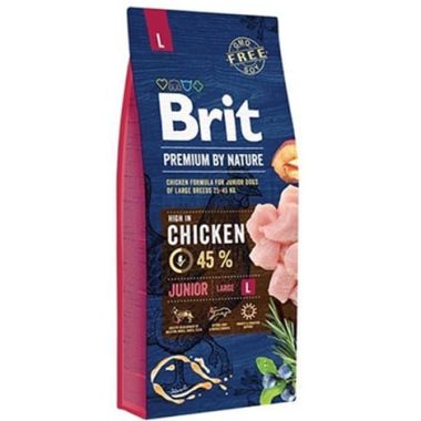 Brit Care - Brit Care Premium Nature Junior Large Breed Tavuklu Köpek Maması 15 Kg