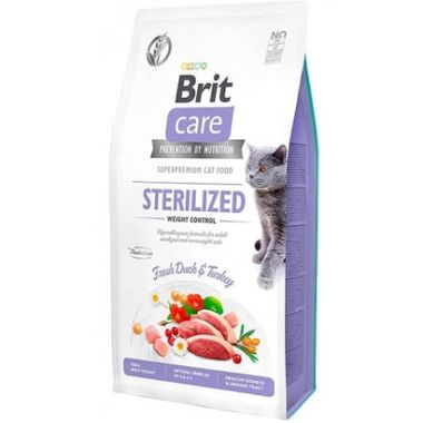 Brit Care - Brit Care Sterilised Weight Control Ördek ve Hindi Etli Kedi Maması 7 Kg