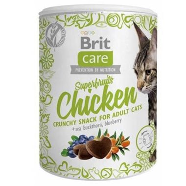 Brit Care - Brit Care Snack Superfruits Süper Besinler ve Tavuklu Kedi Ödül Maması 100 Gr