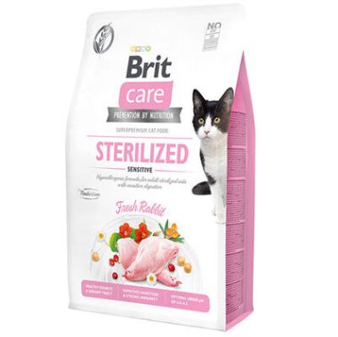 Brit Care - Brit Care Sterilised Sensitive Tavşan Etli Kedi Maması 7 Kg