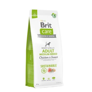 Brit Care - Brit Care Sustainable Adult Medium Breed Larva ve Tavuk Etli Köpek Maması 3 Kg