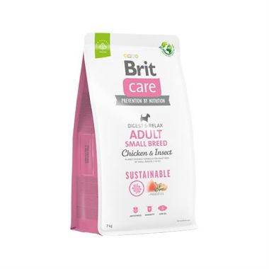 Brit Care - Brit Care Sustainable Adult Small Breed Larva ve Tavuk Etli Köpek Maması 7 Kg