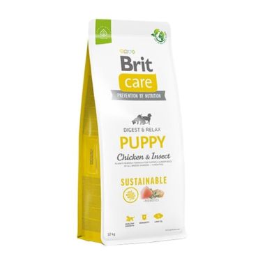 Brit Care - Brit Care Sustainable Puppy Larva ve Tavuk Etli Köpek Maması 12 Kg