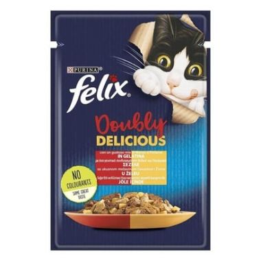 Felix - Purina Felix Çifte Lezzet Sığır & Tavuklu Kedi Yaş Mama 85 Gr