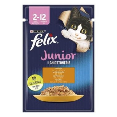 Felix - Purina Felix Junior Yavru Tavuk Etli Kedi Yaş Mama 85 Gr