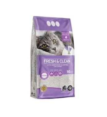 FreshClean - Fresh&Clean Bentonit Lavanta Kokulu Süper Topaklanan Kedi Kumu 10lt