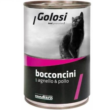 Golosi - Golosi Bacconcini Kuzu ve Tavuk Etli Kedi Konservesi 400 Gr