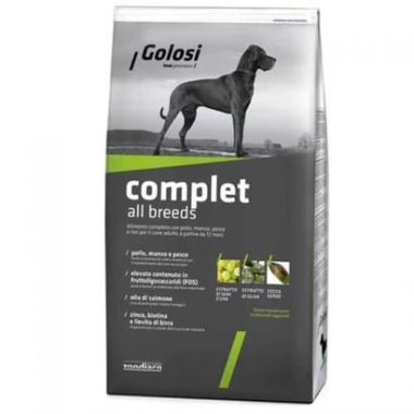 Golosi - Golosi Complet Tavuk, Sığır ve Balık Etli Köpek Maması 12 Kg