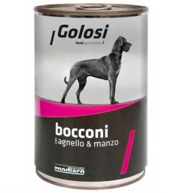 Golosi - Golosi Kuzu Ve Sığır Etli Köpek Konserve Maması 400 Gr