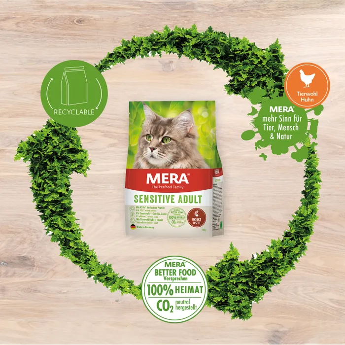 Mera Cat Sensitive Insect (Insekt) Larvalı Kedi Maması 2 Kg - Thumbnail