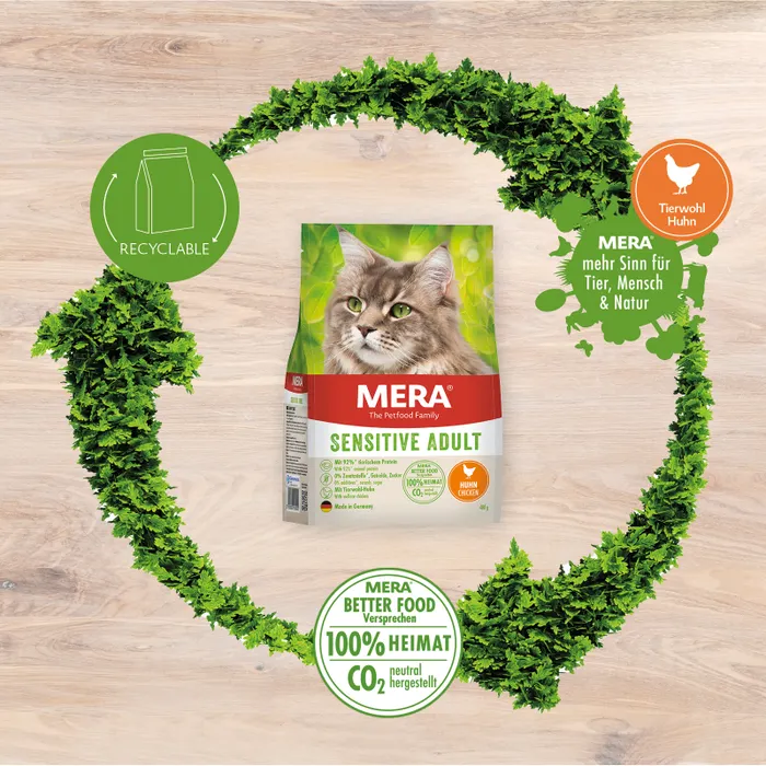 Mera Cat Sensitive Tavuklu Kedi Maması 2 Kg - Thumbnail