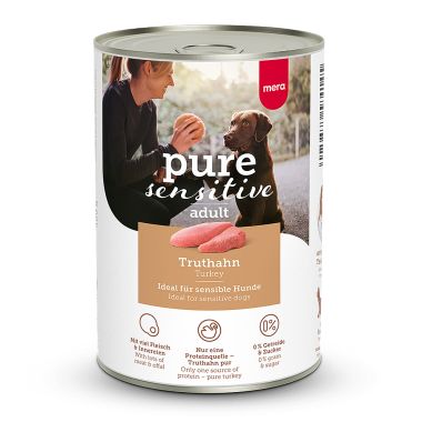 Mera - Mera Pure Sensitive Hindi Etli Köpek Konservesi 6*400 Gr