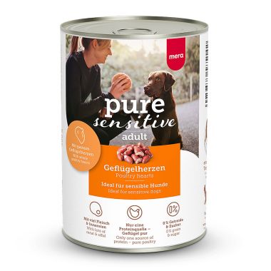 Mera - Mera Pure Sensitive Kanatlı Kümes Hayvanlı Köpek Konservesi 400 Gr