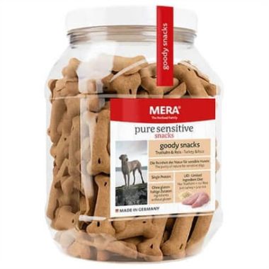 Mera - Mera Pure Sensitive Hindi Etli ve Pirinçli Köpek Bisküvisi 600 Gr