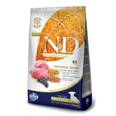 N&D - N&D Ancestral Grain Kuzu ve Yaban Mersini Mini Puppy Köpek Maması 7 Kg