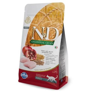 N&D - N&D Ancestral Grain Tavuk ve Nar Kedi Maması 1,5 Kg