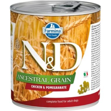 N&D - N&D Ancestral Grain Tavuk ve Nar Köpek Konservesi 6*285 Gr