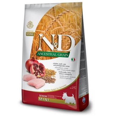 N&D - N&D Ancestral Grain Tavuk ve Nar Mini Senior Köpek Maması 2,5 Kg