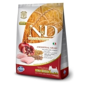 N&D Ancestral Grain Tavuk ve Nar Mini Adult Köpek Maması 800 Gr - Thumbnail