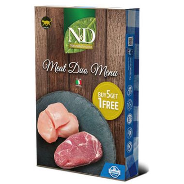 N&D - N&D Natural Etli Duo Menü Kedi Konservesi 6*70 Gr