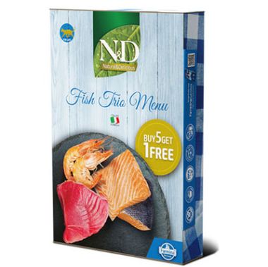 N&D - N&D Natural Balıklı Trio Menü Kedi Konservesi 6*70 Gr