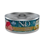 N&D Natural Ton Balıklı ve Tavuklu Kedi Konservesi 140 Gr - Thumbnail