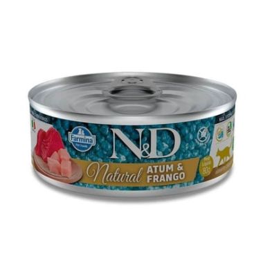 N&D - N&D Natural Ton Balıklı ve Tavuklu Kedi Konservesi 140 Gr