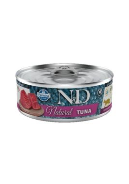N&D - N&D Natural Ton Balıklı Kedi Konservesi 18*140 Gr