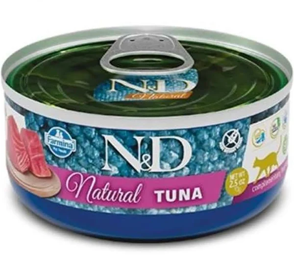 N&D Natural Ton Balıklı Kedi Konservesi 18*140 Gr - Thumbnail