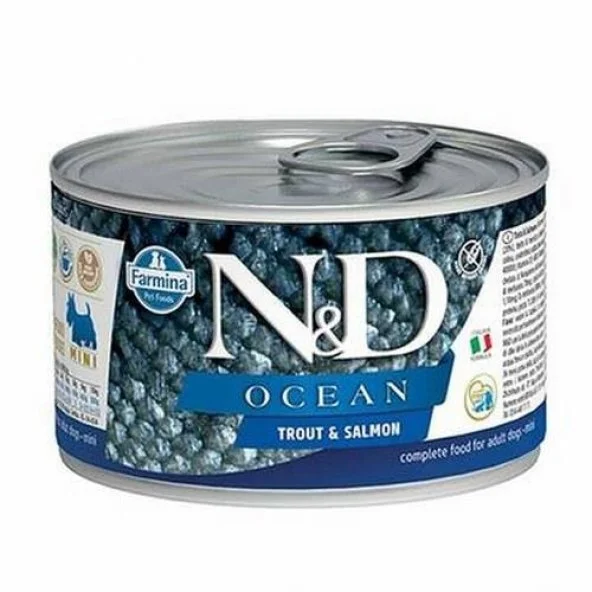 N&D - N&D Ocean Alabalık ve Somon Mini Köpek Konservesi 140 Gr