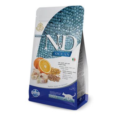 N&D - N&D Ocean Morina Balığı ve Portakal Kedi Maması 10 Kg