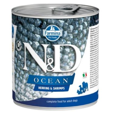 N&D - N&D Ocean Ringa Balığı ve Karides Köpek Konservesi 6*285 Gr