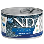 N&D Ocean Ringa Balığı ve Karides Mini Köpek Konservesi 140 Gr - Thumbnail