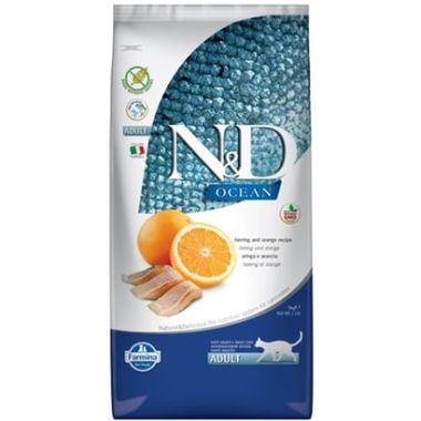 N&D - N&D Ocean Ringa Balığı ve Portakal Kedi Maması 10 Kg