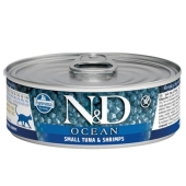 N&D Ocean Ton Balığı ve Karides Kedi Konservesi 70 Gr - Thumbnail