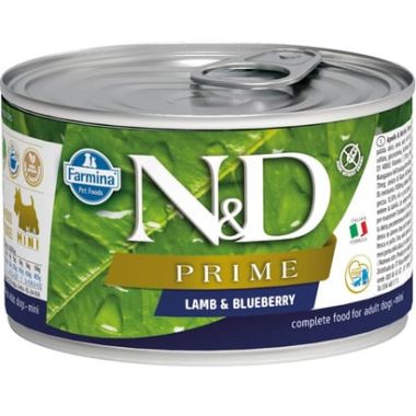 N&D - N&D Prime Kuzu ve Yaban Mersini Mini Köpek Konservesi 140 Gr