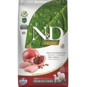 N&D Prime Tavuk ve Nar Adult Medium-Maxi Tahılsız Köpek Maması 12 Kg - Thumbnail